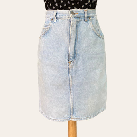 Mini denim skirt