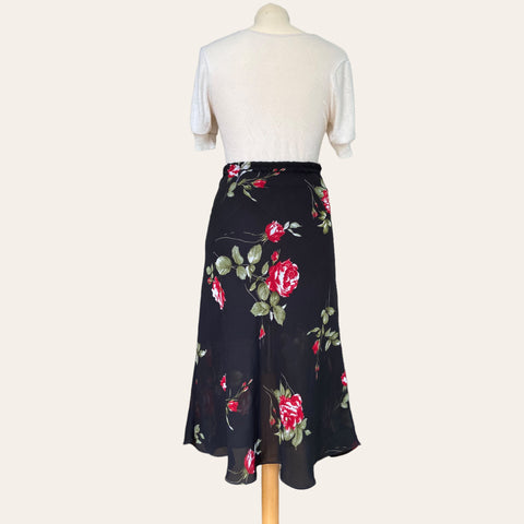 Jupe midi imprimé floral