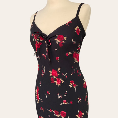 Floral print mid-length dress