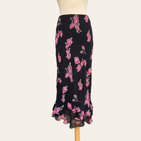 Jupe midi imprimé floral