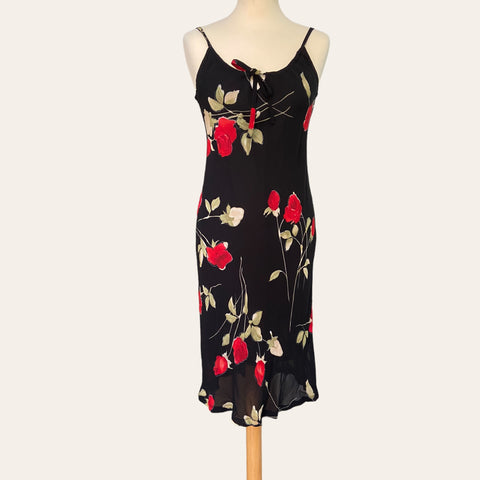 Robe mi-longue imprimé floral