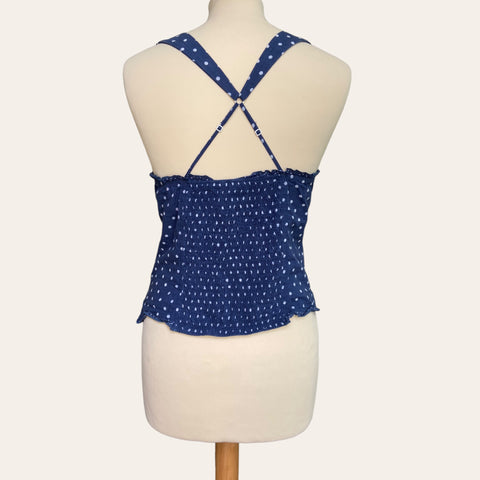 Caraco type bustier à pois