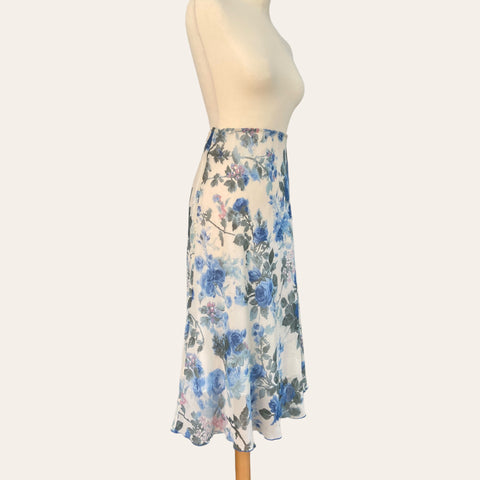 Jupe midi imprimé floral