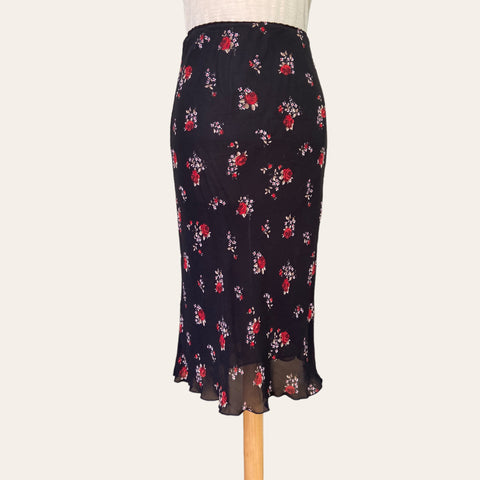 Jupe midi imprimé floral