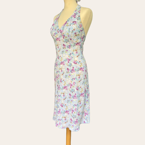 Robe dos nu imprimé floral