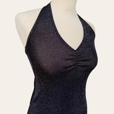 Sequined backless dress