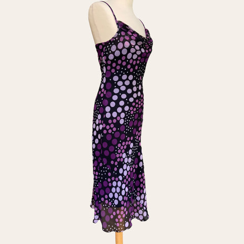 Robe midi imprimé pois