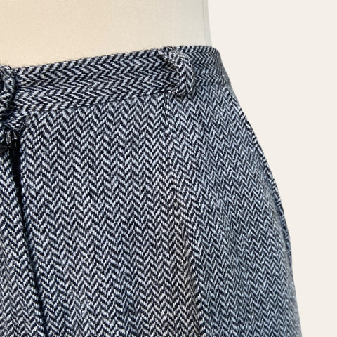 Herringbone wool pants