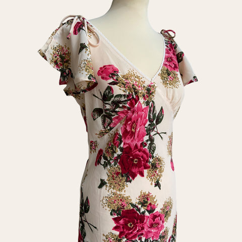 Robe midi imprimé floral