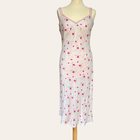 Floral print slip dress