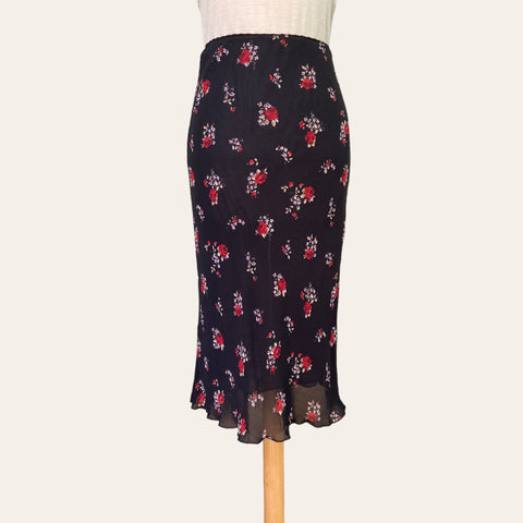 Jupe midi imprimé floral