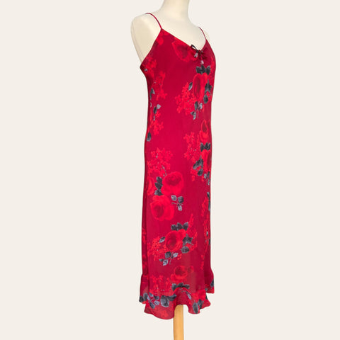 Robe mi-longue imprimé floral