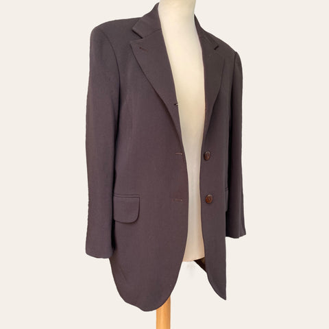 Blazer marron en laine