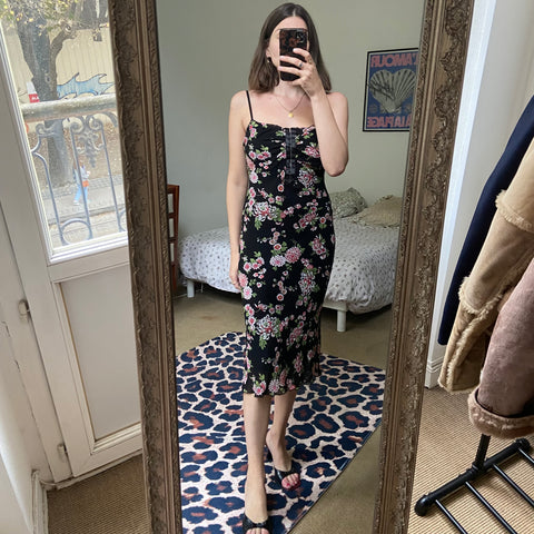 Robe midi imprimé floral