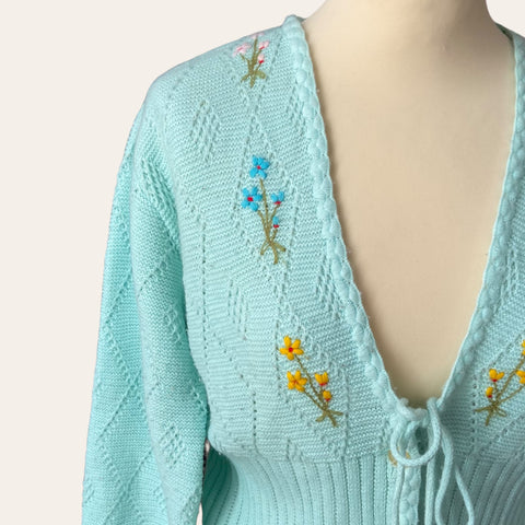 Embroidered cardigan