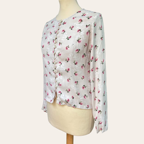 Blouse boutonnée imprimé floral