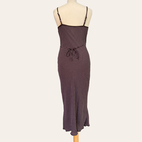 Polka dot midi dress