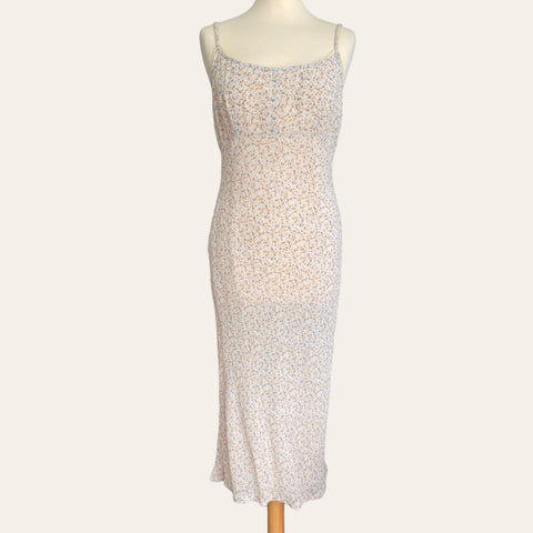 Floral print mid-length dress