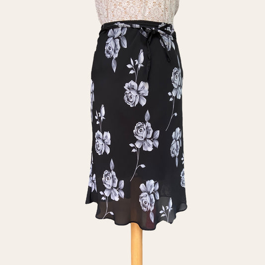 Jupe midi imprimé floral