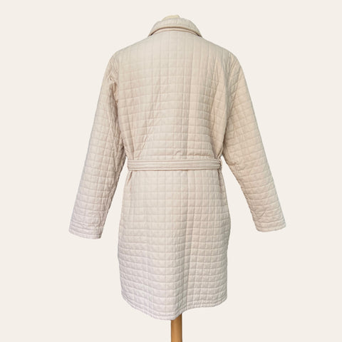 Quilted trench coat