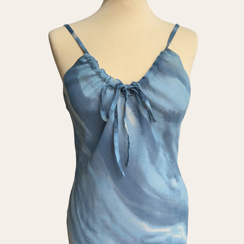 Robe midi imprimé tie and dye