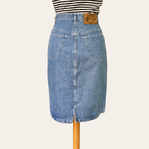 Jupe midi en jean