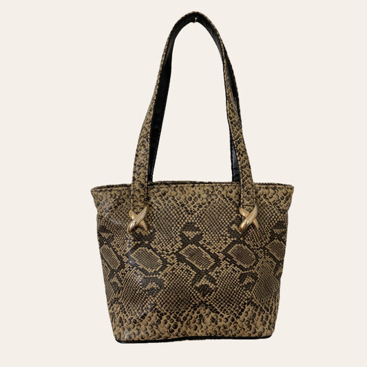 Snake print bag