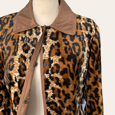 Reversible leopard jacket