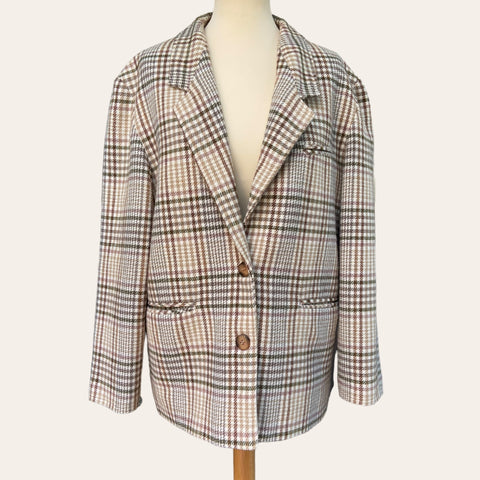 Checked blazer