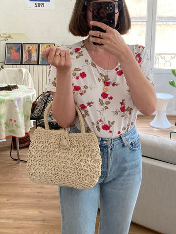 Mini panier en crochet