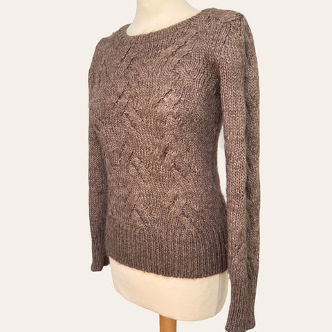 Maille lainé marron