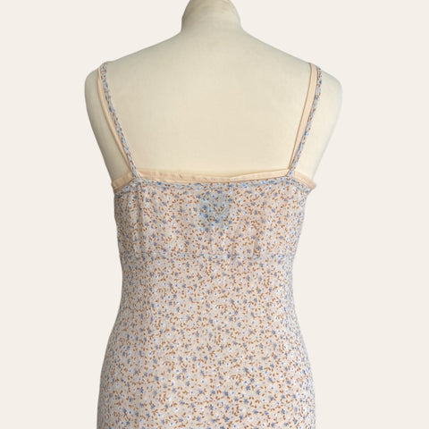 Floral print mid-length dress