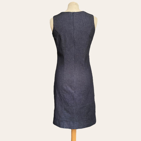 Asymmetrical denim dress