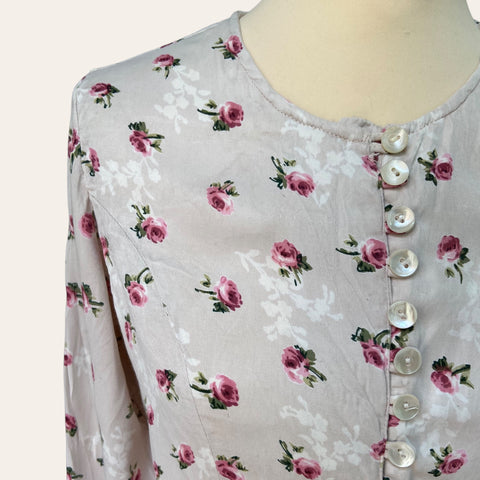 Blouse boutonnée imprimé floral