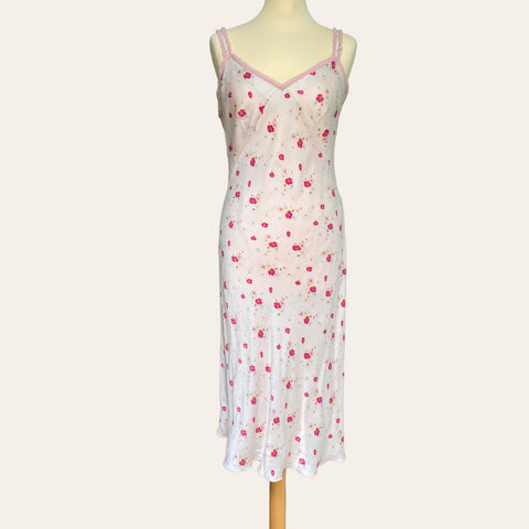 Floral print slip dress