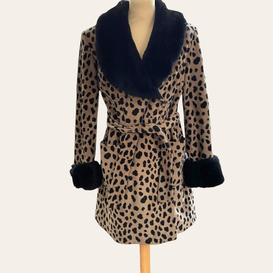 Animal print coat