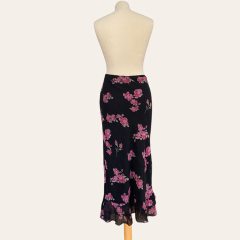 Jupe midi imprimé floral