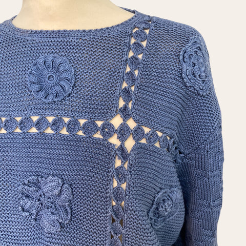 Pull en maille ajourée