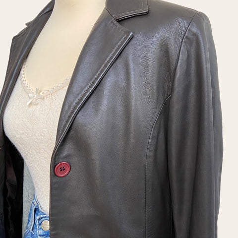 Blazer en cuir