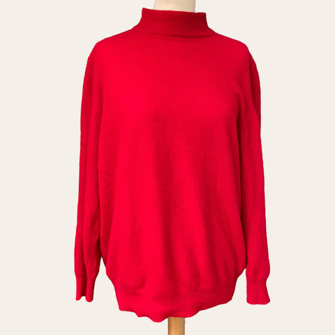 Red wool sweater