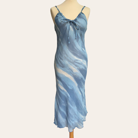 Robe midi imprimé tie and dye