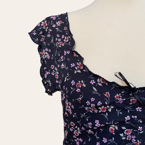 Robe midi imprimé floral