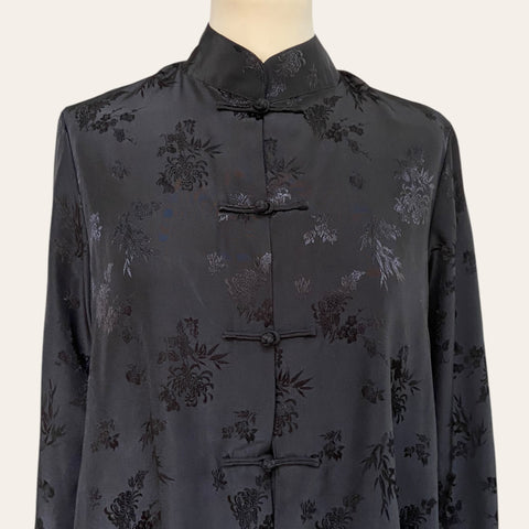 Blouse chinoise satinée