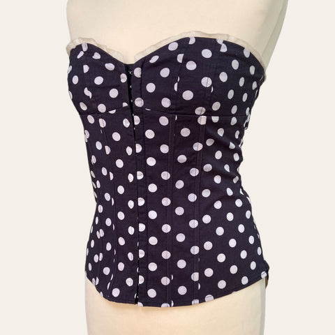 Bustier à pois