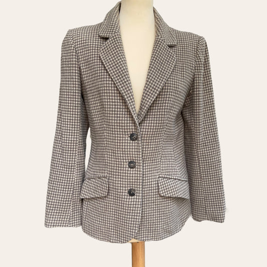 Checked blazer