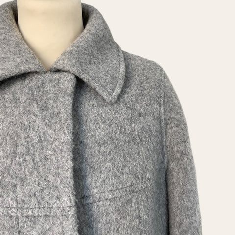 Manteau gris en laine