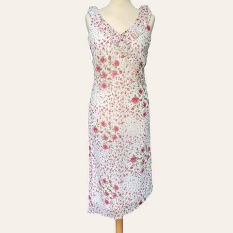 Robe asymétrique imprimé floral