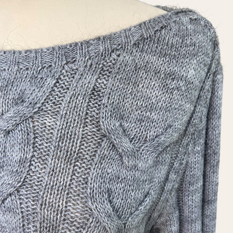 Pull torsadé en laine