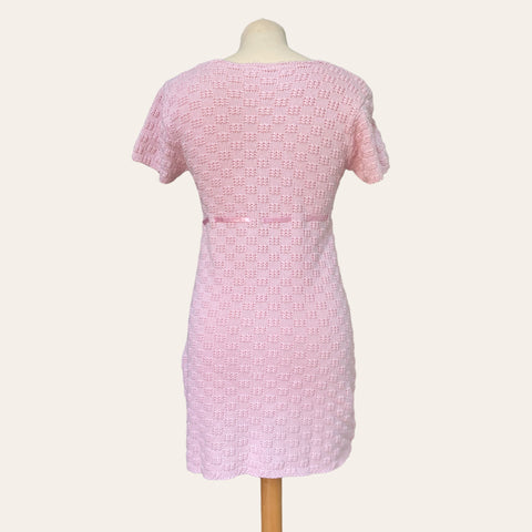 Robe rose en maille