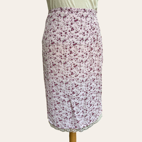 Jupe midi imprimé floral